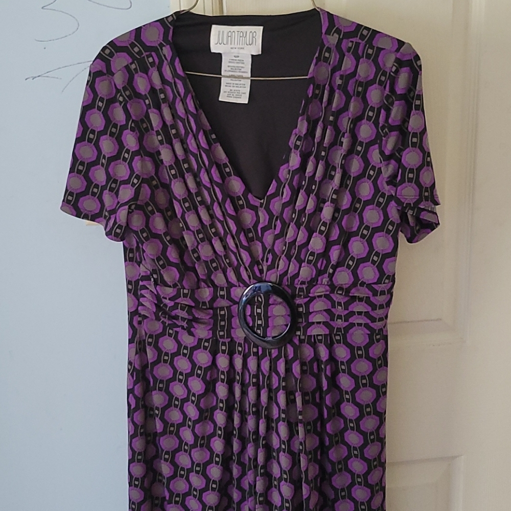Purple and black Julian Taylor new York dress